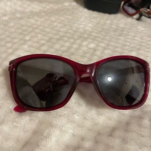 Red Oakley Sunglasses